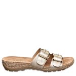 WOMENS JACKIE SLIDE SANDAL - GOLD