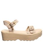 WOMENS CASSIDY WEDGE SANDAL - NATURAL