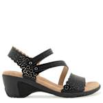 WOMENS GRACIE WEDGE SANDAL - BLACK