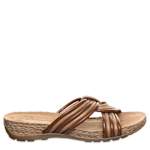 WOMENS MARIELLA SLIDE SANDAL - COGNAC