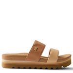 WOMENS BANDED HORIZON SLIDE SANDAL - NATURAL