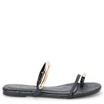 WOMENS VACAY THONG SANDAL - BLACK