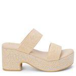 WOMENS OCEAN AVE PLATFORM SANDAL - BEIGE