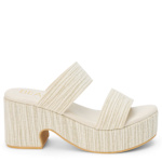 WOMENS OCEAN AVE PLATFORM SANDAL - SAND