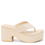 WOMENS BONNIE PLATFORM FLIP FLOP - NATURAL