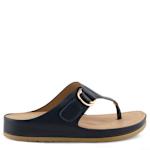 WOMENS ROZETA THONG SANDAL - NAVY