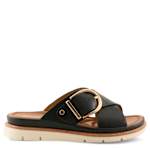 WOMENS MARYNIA SLIDE SANDAL - BLACK