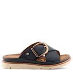 WOMENS MARYNIA SLIDE SANDAL - NAVY