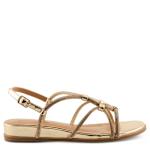 WOMENS PANEER FLAT SANDAL - GOLD