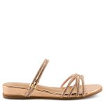 WOMENS PAPARELLA FLAT SANDAL - CHAMPAGNE