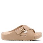 WOMENS RUTHA SLIDE SANDALS - BEIGE