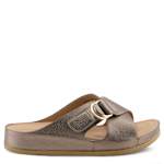 WOMENS RUTHA SLIDE SANDALS - PEWTER