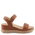 WOMENS SAHIL WEDGE SANDAL - CAMEL