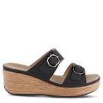 WOMENS SHANIHO WEDGE SANDAL - BLACK