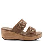 WOMENS SHANIHO WEDGE SANDAL - BROWN