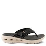WOMENS GORSKI THONG SANDAL - BLACK