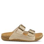 WOMENS ABBAS SLIDE SANDAL - GOLD