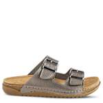 WOMENS ABBAS SLIDE SANDAL - PEWTER