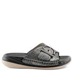 WOMENS BREWER SLIDE SANDAL - BLACK
