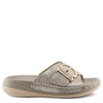 WOMENS BREWER SLIDE SANDAL - GREY