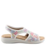 WOMENS NYAMAN-ART SANDAL - WHITE