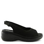 WOMENS MAYBERRY WEDGE SANDAL - BLACK
