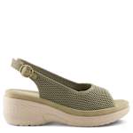 WOMENS MAYBERRY WEDGE SANDAL - OLIVE