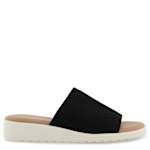 WOMENS ELLIE SLIDE SANDAL - BLACK
