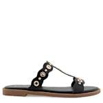 WOMENS MARGARET SLIDE SANDAL - BLACK