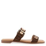 WOMENS REINE SLIDE SANDAL - CHOCOLATE