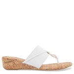 WOMENS DEBORAH WEDGE FLIP FLOP - WHITE