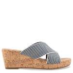 WOMENS JULIE WEDGE SANDAL - NAVY
