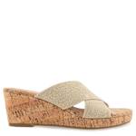 WOMENS JULIE WEDGE SANDAL - PLATINUM