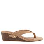 WOMENS NOLITA WEDGE FLIP FLOP - SAND