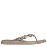 WOMENS MEDITATION LUXE FLIP FLOP SANDAL - TAUPE