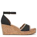 WOMENS OLLY 3 WEDGE SANDAL - BLACK