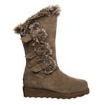 WOMENS GENEVIEVE FUR BOOT - BROWN