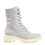 WOMENS MADELYNN LACE UP BOOT - GREY
