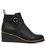 WOMENS ZINFANDEL WEDGE BOOTIE - BLACK