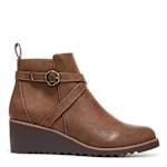 WOMENS ZINFANDEL WEDGE BOOTIE - BROWN