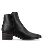 WOMENS CAPPRI WIDE ANKLE BOOT - BLACK