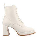 WOMENS KALINDI LACE UP BOOT - BONE