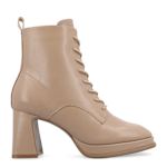 WOMENS KALINDI WIDE LACE UP BOOT - TAUPE