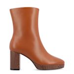 WOMENS ROMER WIDE BOOTIE - COGNAC