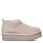 WOMENS RETRO SUPER SHORTY FUR BOOT - TAUPE