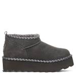 WOMENS RETRO SUPER SHORTY DECO FUR BOOT - GREY