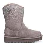 WOMENS GLAM PLATFORM LO WATER RESISTANT BOOT - SILVER