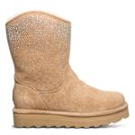 WOMENS GLAM PLATFORM LO WATER RESISTANT BOOT - COFFEE