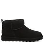 WOMENS SHORTY WIDE FUR BOOT - BLACK
