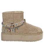 WOMENS EMBERLY FUR BOOT - TAN